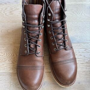 Red Wing Shoes Dark Brown Leather Boots